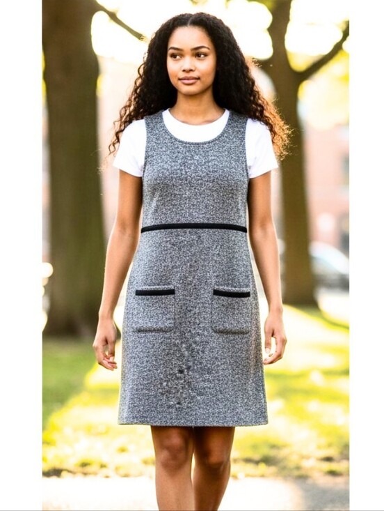 Amy Byer Dresses & Skirts - 🔥SALE🔥 Amy Byer Black & White Tweed Empire  Dress M